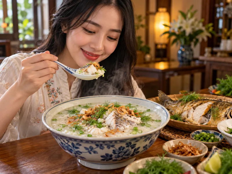 Cháo cá chép nên ăn nóng và bảo quản lạnh đúng cách khi còn dư.