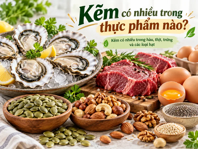 Kẽm có nhiều trong thực phẩm nào? 12 nguồn bổ sung hiệu quả