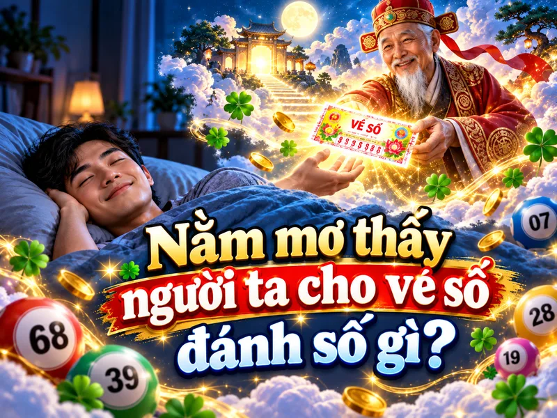 Con số liên quan nằm mơ thấy người ta cho vé số theo quan niệm dân gian