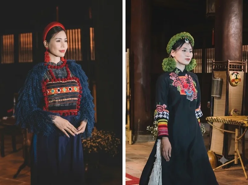 Trang phục dân tộc Việt Nam nổi bật với họa tiết thổ cẩm độc đáo
